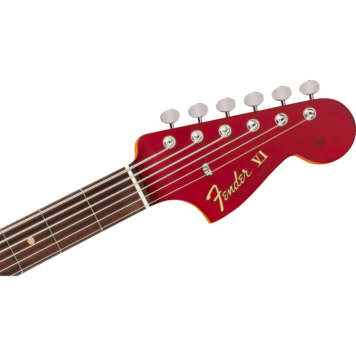 Fender Vintera III Early '60s Bass VI Electric Bass Guitar, Rosewood Fingerboard - Candy Apple Red - View 5 |