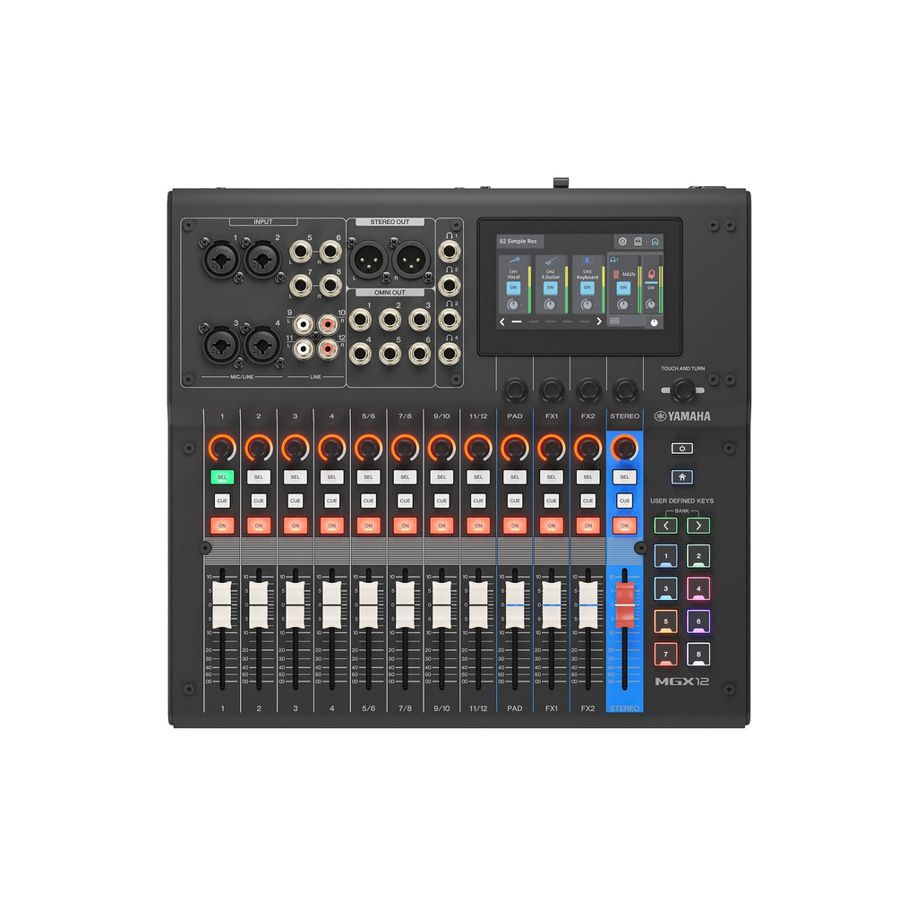 Yamaha MGX12V Digital Mixer - Black - MusicMarket