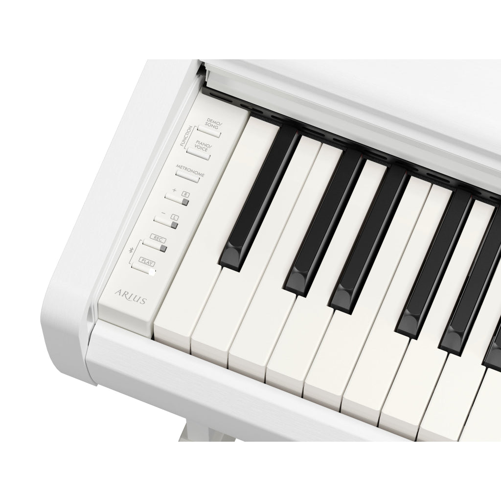 Yamaha Arius YDP146W 88-Key Weighted Digital Piano - White - View 3 | MusicMarket