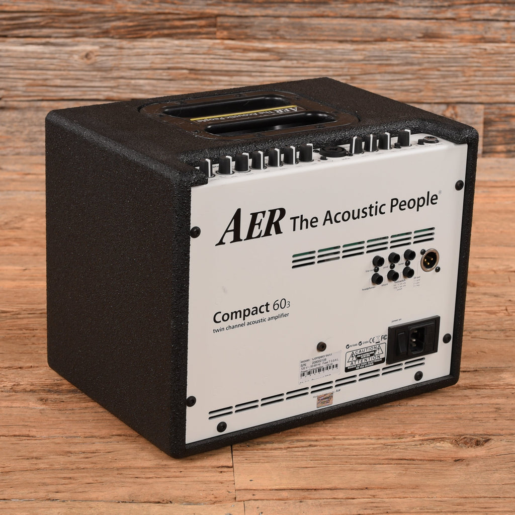AER Compact 60/3 60-Watt 1x8" Acoustic Guitar Amp - Angle 2 | MUSICTONER