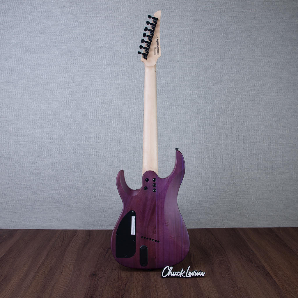 Legator N7FSS Ninja Super Shred Multiscale 7-String Electric Guitar - Satin Purple QM - #IM25090095 - View 6 |
