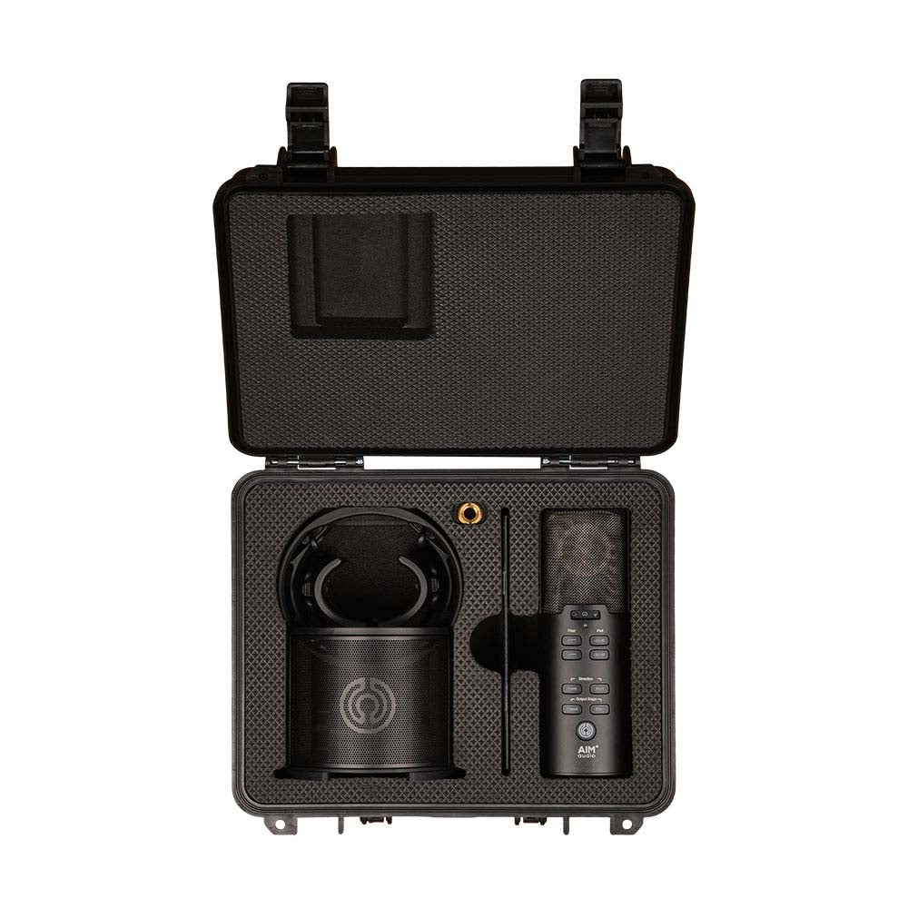Aim Audio INSPIRE + PACK Multi-Pattern Studio Mic w ORBIT/SENTRY Shockmount & Case