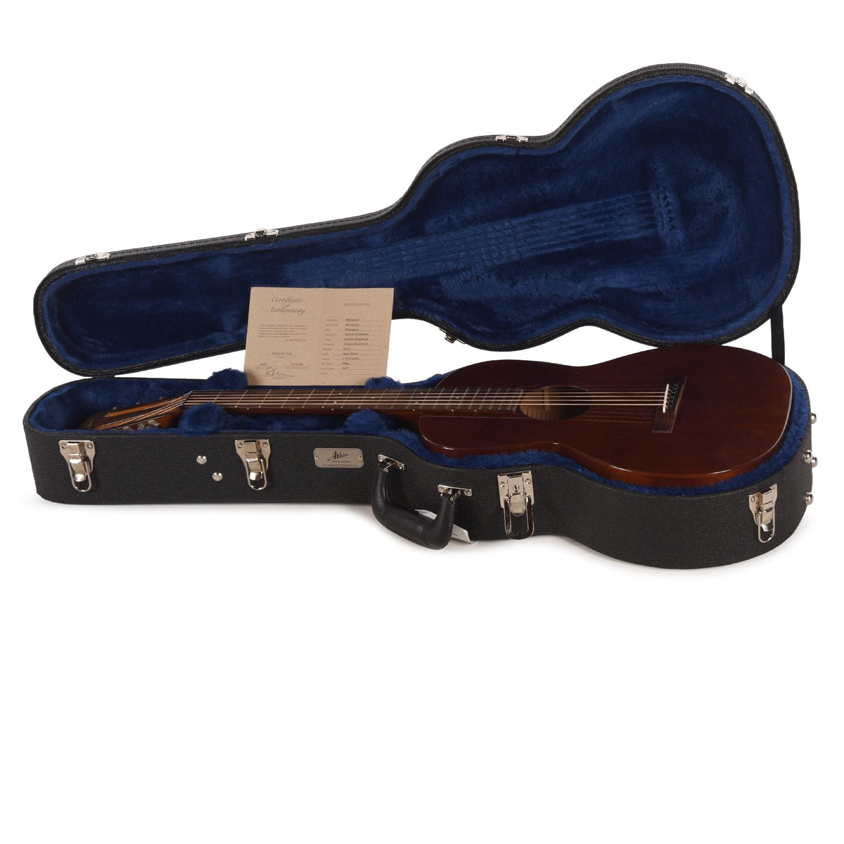 Atkin Dust Bowl 0 12-Fret Mahogany Natural w/Slotted Headstock - Angle 8 | MUSICTONER