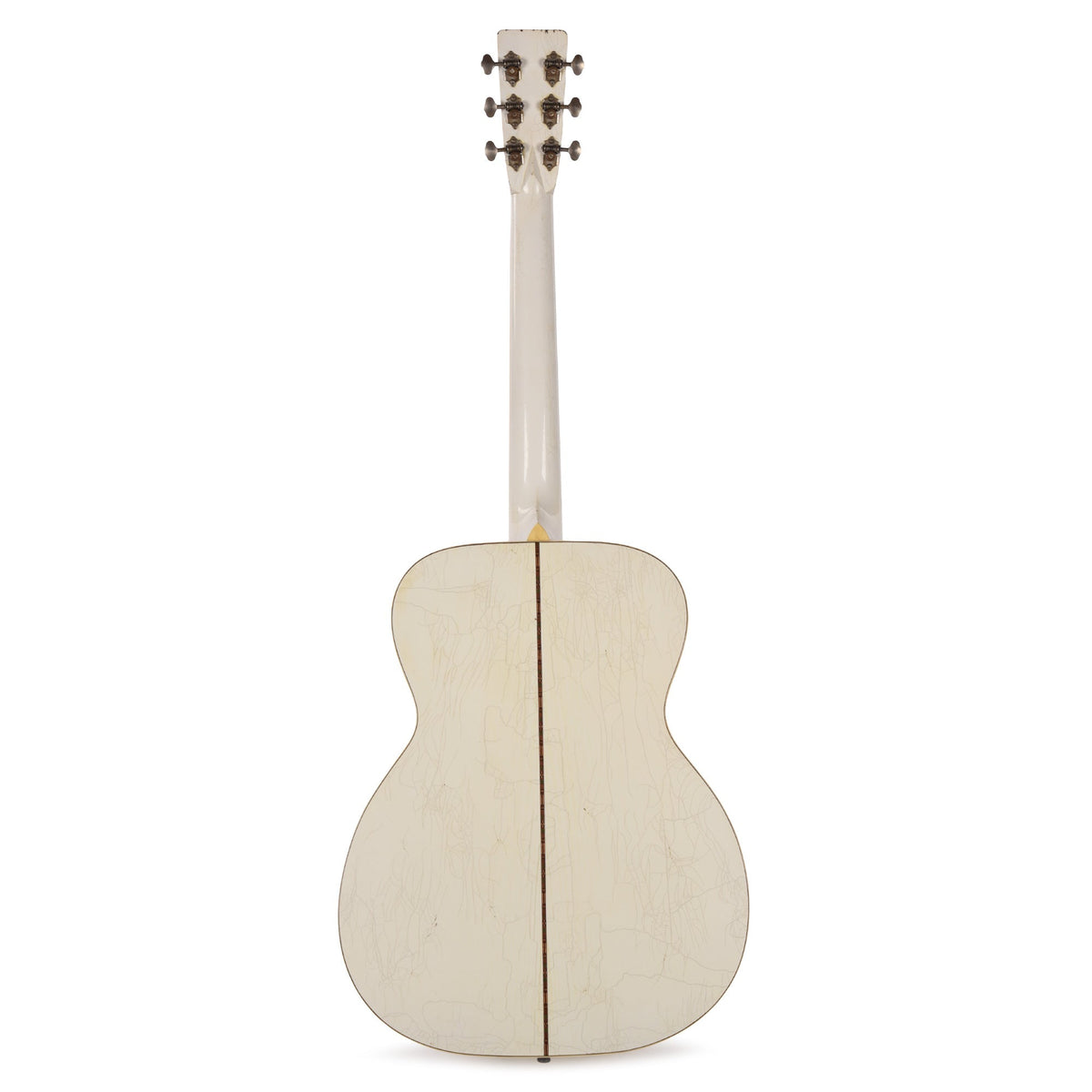 Aktin OM37 Deluxe Baked Sitka/Indian Rosewood Medium Aged White All Over - Angle 5 | MUSICTONER
