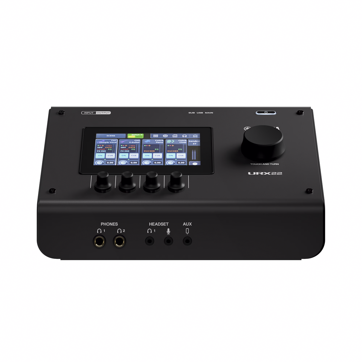 Yamaha URX22 USB-C Audio and Video Interface - Black - View 4 | MusicMarket