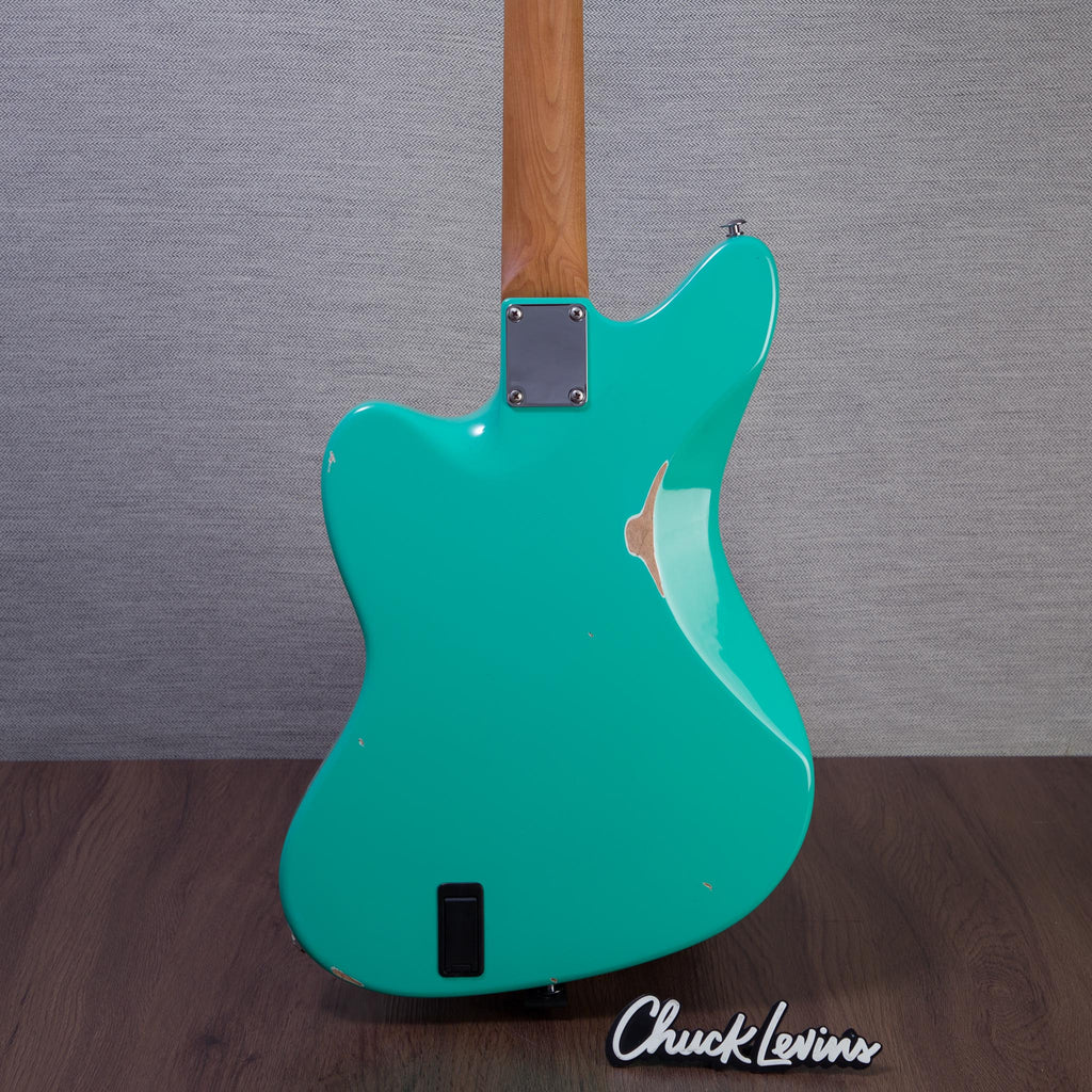 Suhr Limited Edition Classic JM Antique Funk Electric Guitar - Surf Green - #89445 - View 5 | MusicMarket