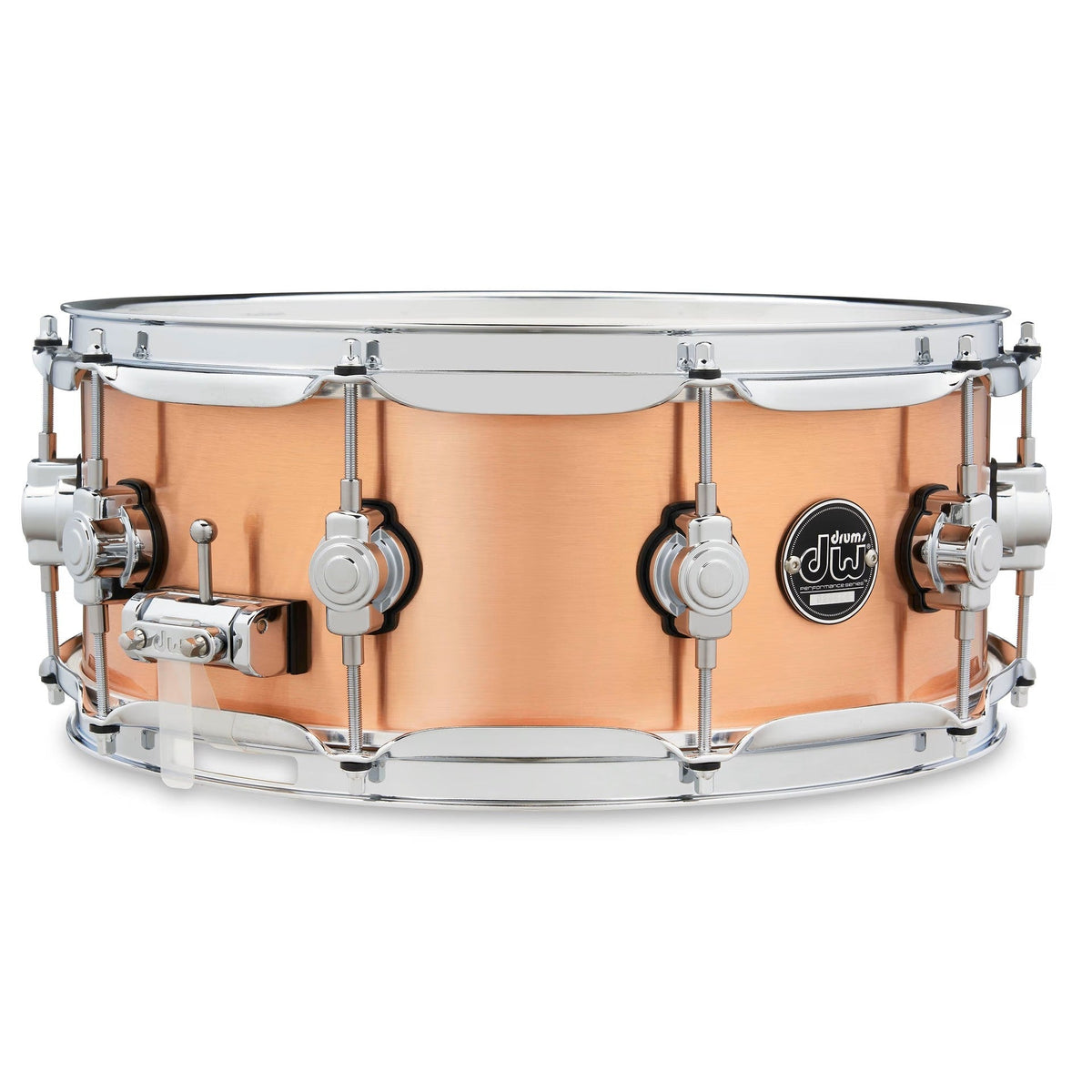 DW 5.5 x 14-Inch Performance Series Polished Copper Snare Drum - View 2 | MusicMarket