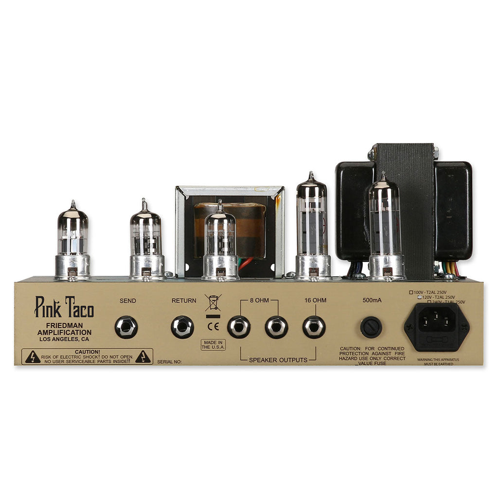 Friedman PT-20 Mini Pink Taco Mini 20-Watt 1x12-Inch Combo Guitar Amplifier - View 5 | MusicMarket