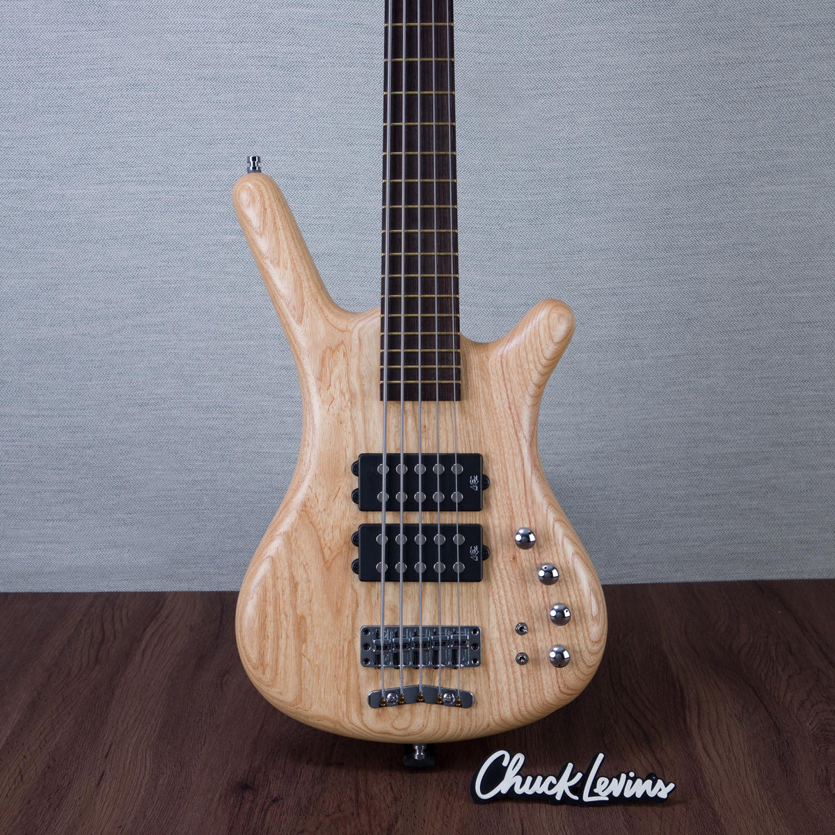 Warwick Pro Series Corvette 5-String Electric Bass Guitar - Natural Transparent Satin - #GPS L 010778-22 - MusicMarket