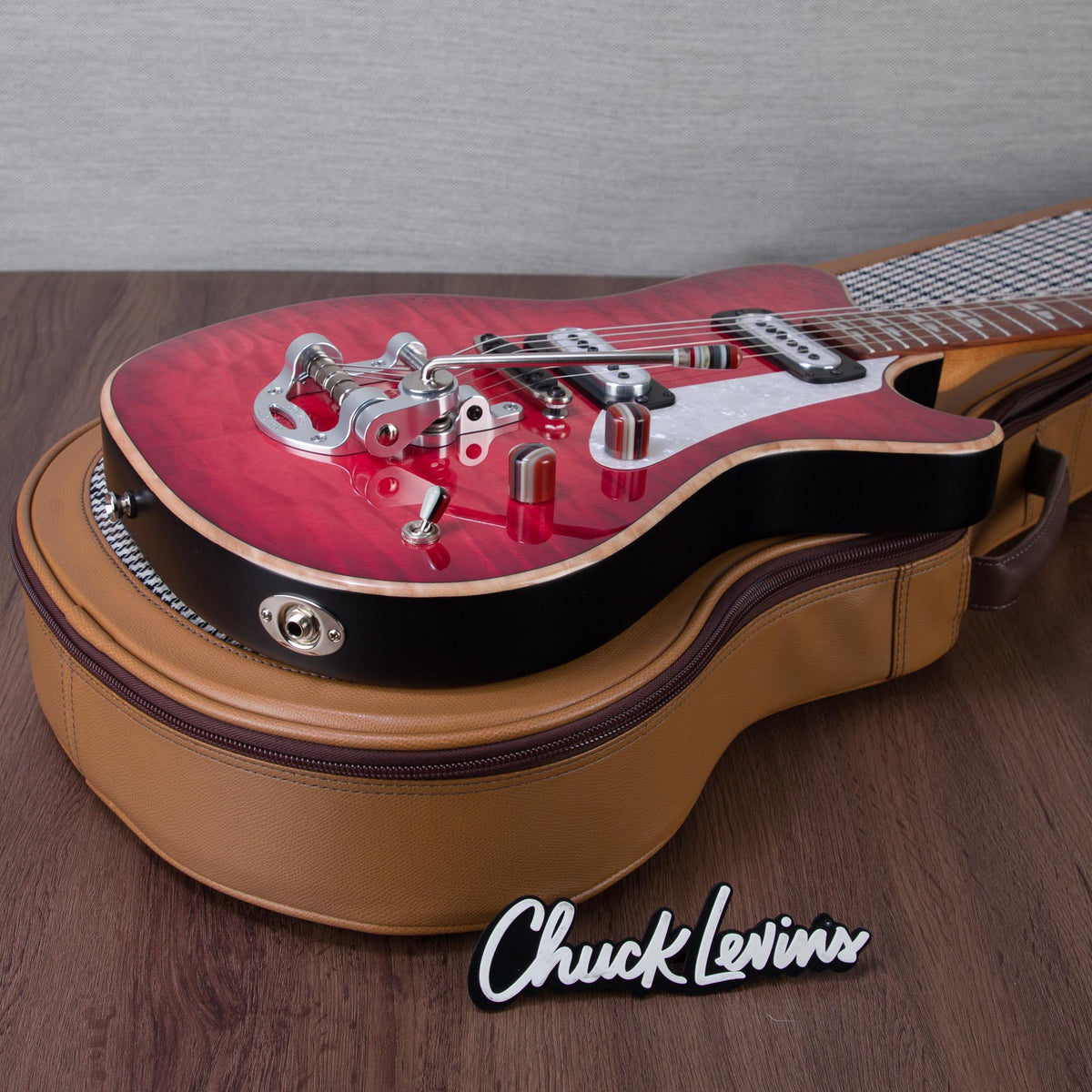 Powers Electric A-Type Electric Guitar - Cosmo Red - #B295 - View 9 | MusicMarket