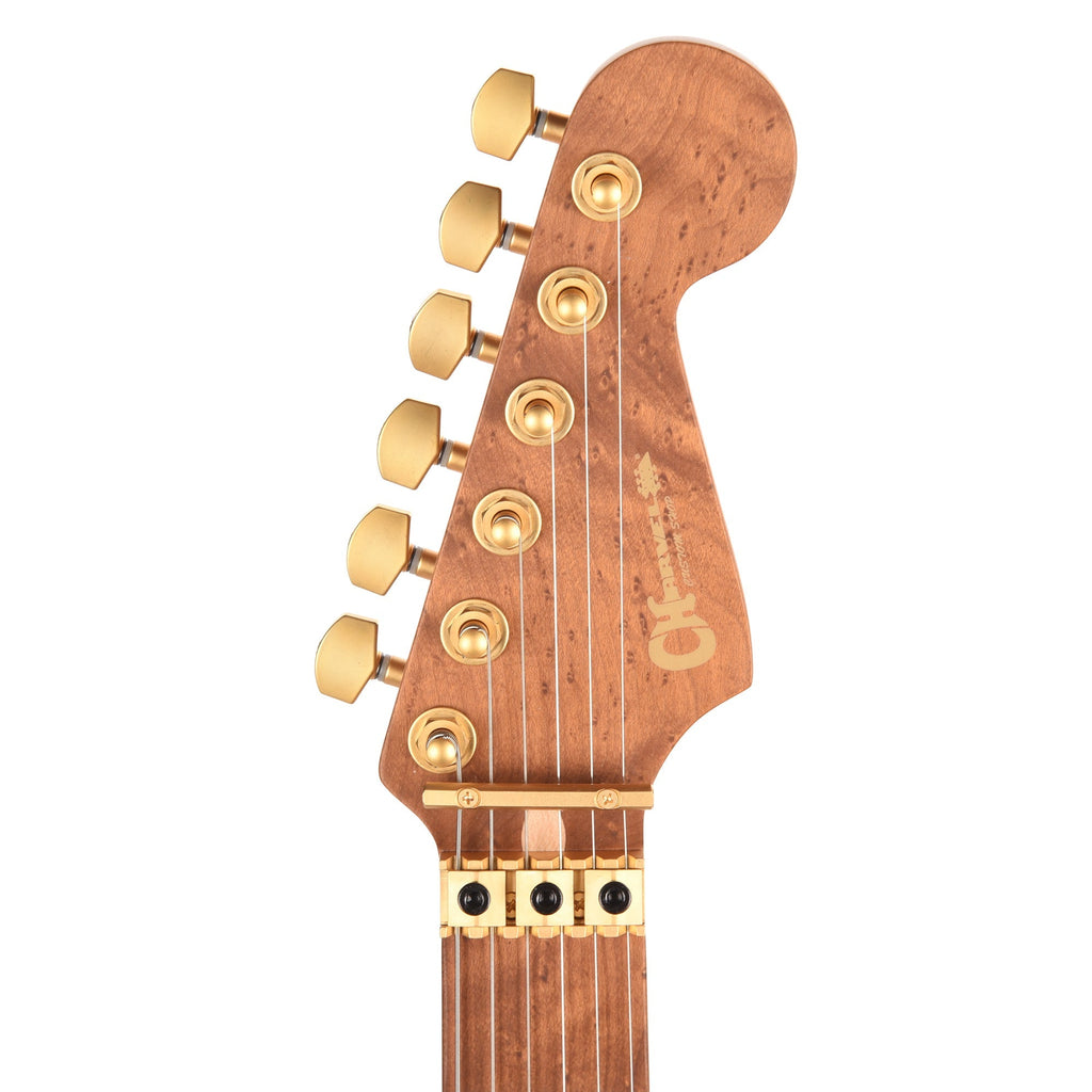 Charvel Custom Shop Roasted San Dimas 2H Floyd Rose NOS Trans Green Master Built by "Red Dave" - Angle 6 | MUSICTONER