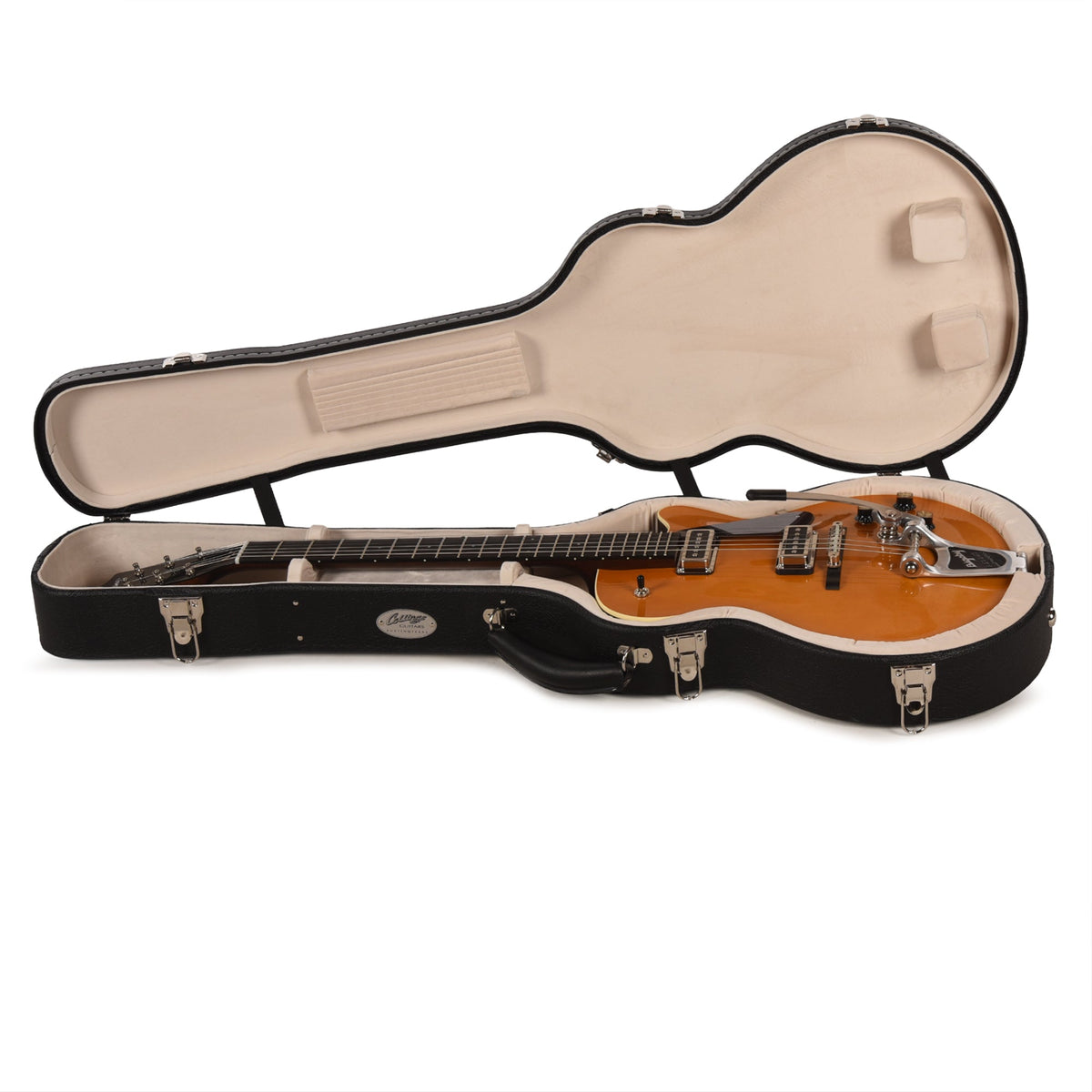 Collings 470JL Julian Lage Signature Antiqued Blonde w/Bigsby - Angle 8 | MUSICTONER