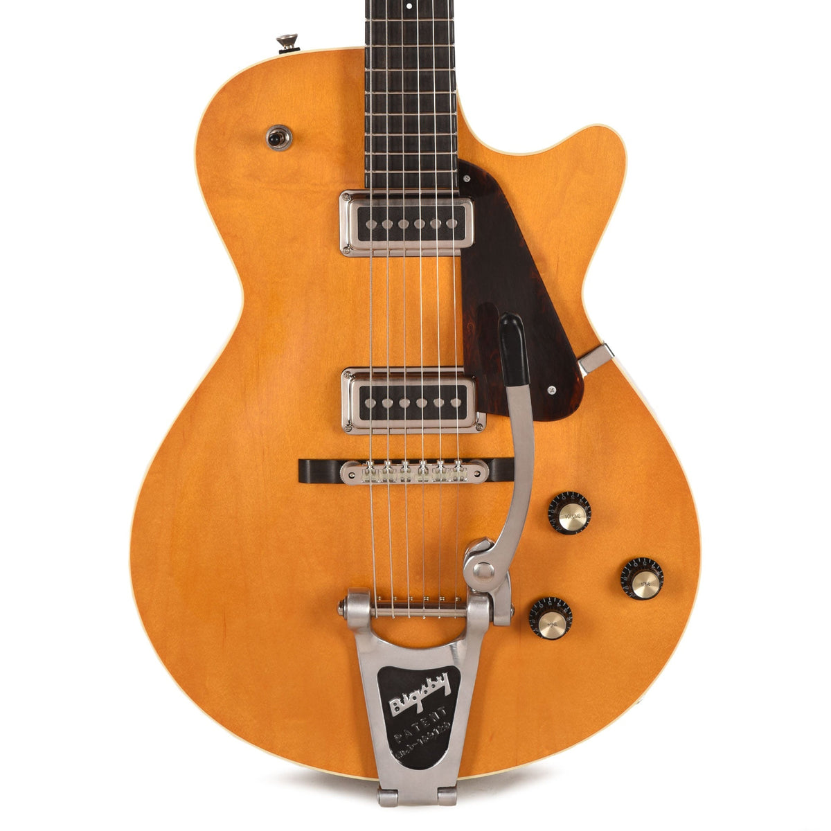 Collings 470JL Julian Lage Signature Antiqued Blonde w/Bigsby - Angle 2 | MUSICTONER