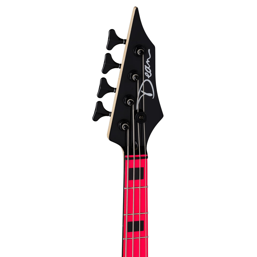 Dean Custom Zone Bass - Fluorescent Pink - View 3 | MusicMarket