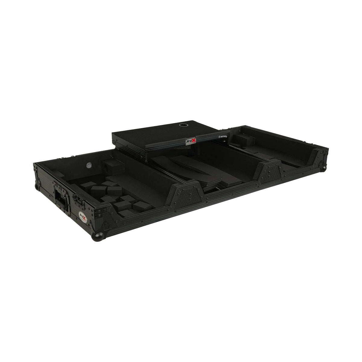Pro X XS-CDM3KV10A9 WLTBL with Laptop Shelf and Low Profile Wheels - Black - View 5 | MusicMarket