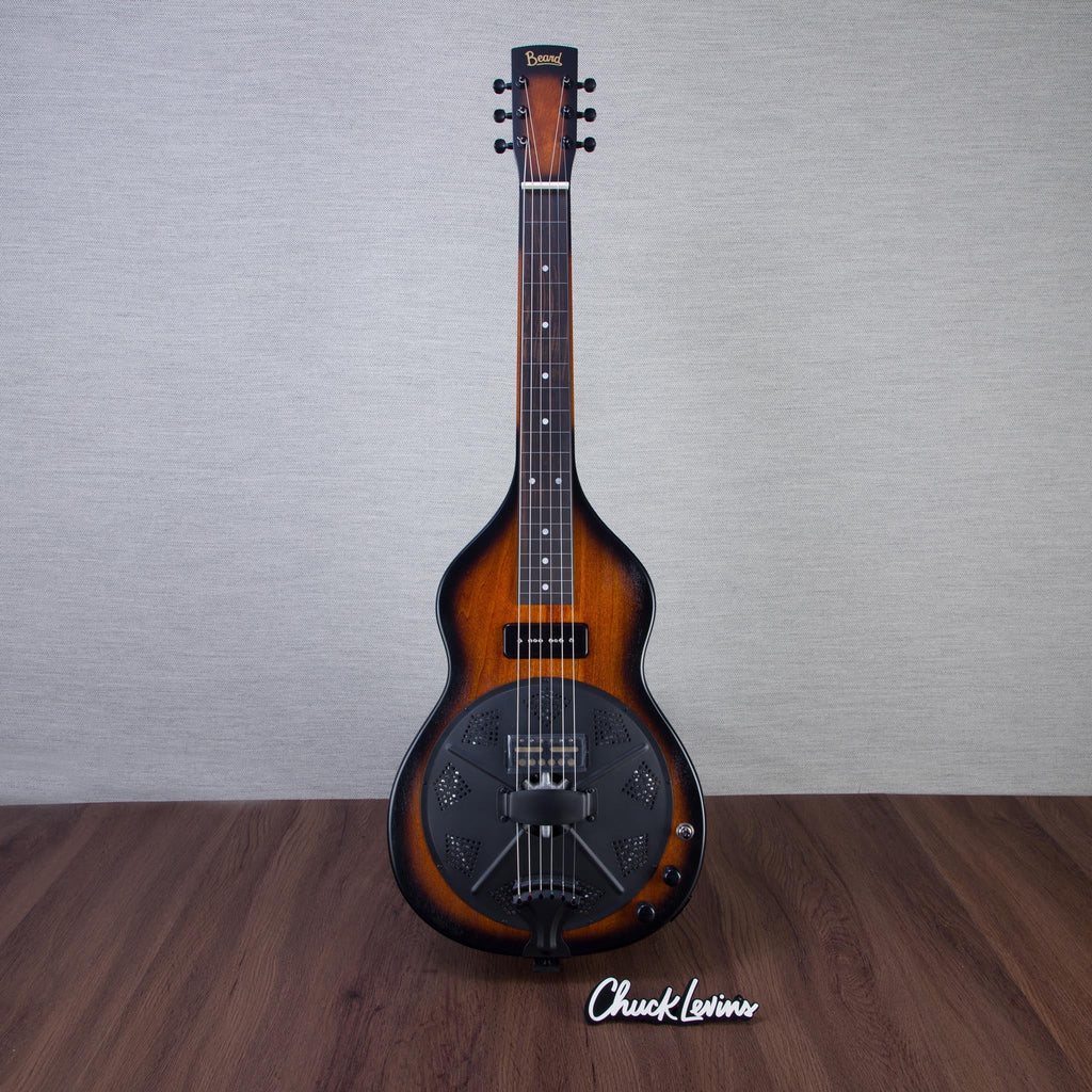 Beard Guitars Road-O-Phonic Lap Steel Acoustic Electric Guitar - Tobacco Sunburst - #287 - View 2 | MusicMarket