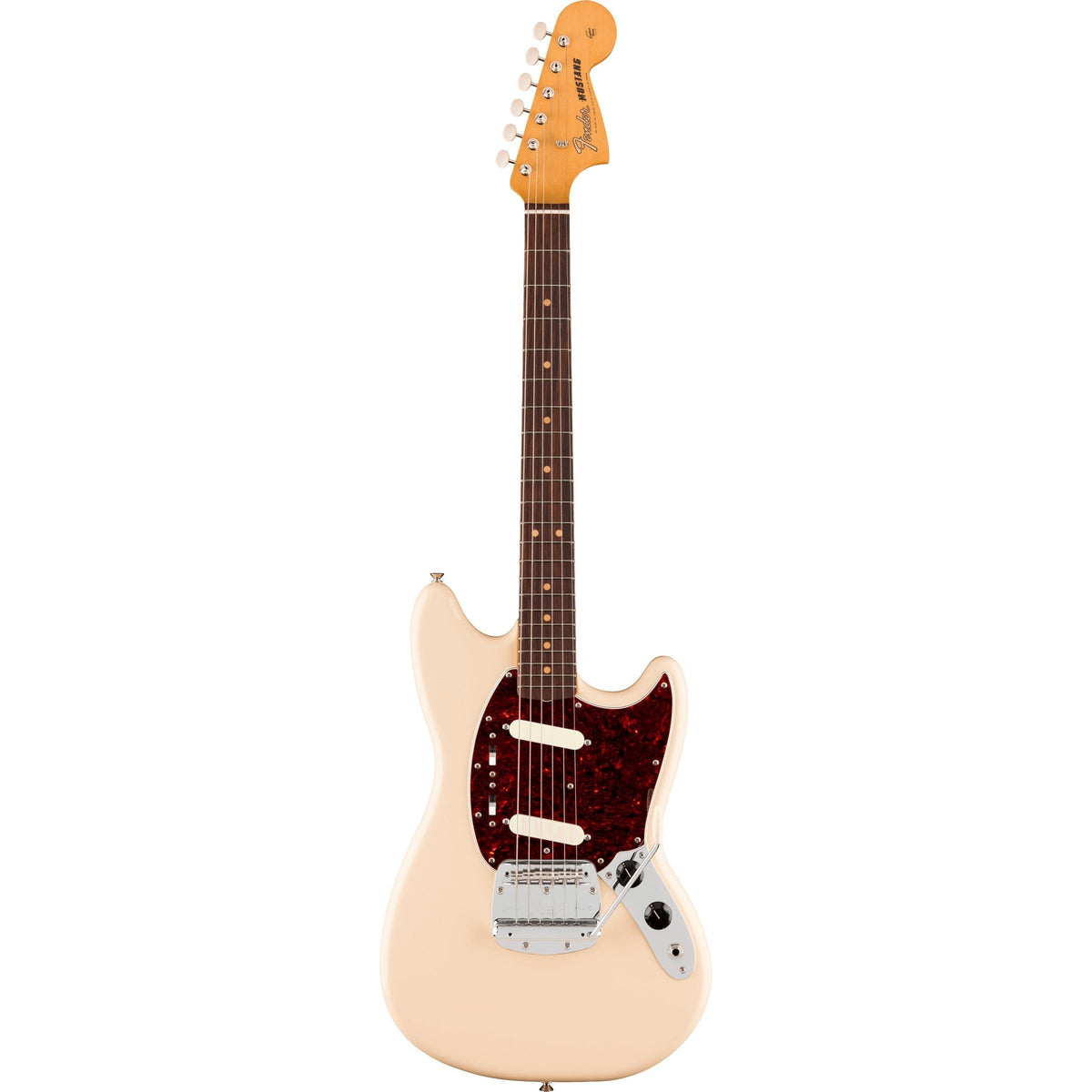 Fender Vintera III Mid '60s Mustang Electric Guitar, Rosewood Fingerboard - Olympic White - MusicMarket