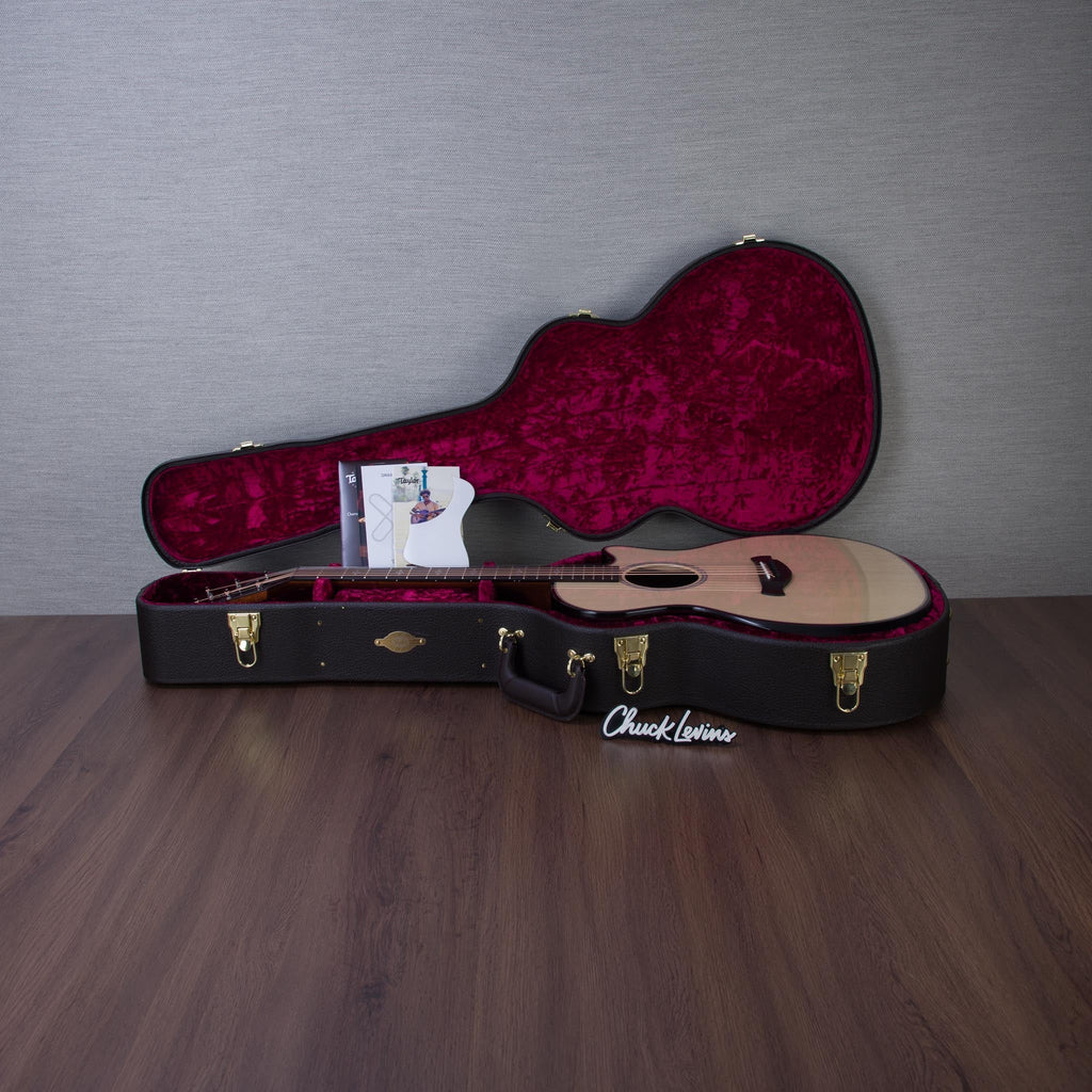 Taylor Custom Shop Gold Label Grand Auditorium Figured Rosewood/ Lutz Spruce Acoustic Electric Guitar -