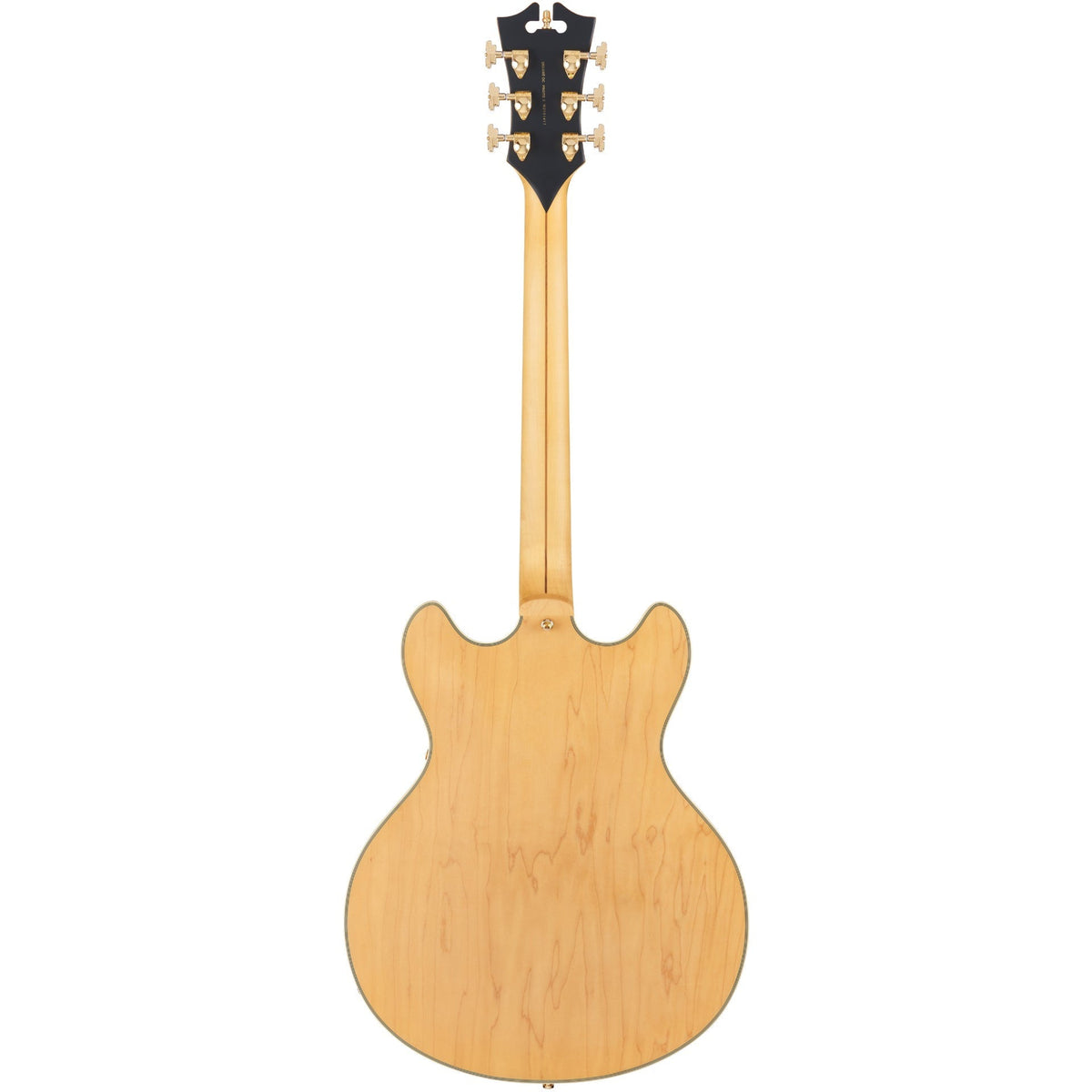 D'Angelico Deluxe DC Semi-hollowbody Electric Guitar - Satin Honey - View 3 | MusicMarket