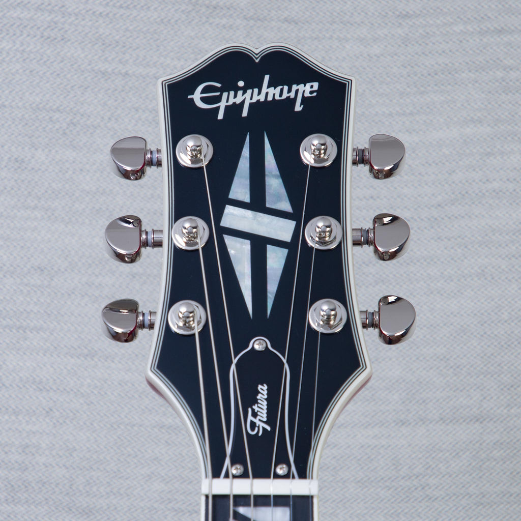 Epiphone Limited Edition Dealer Exclusive Futura Les Paul Custom Figured Electric Guitar - Rally Red Gloss -