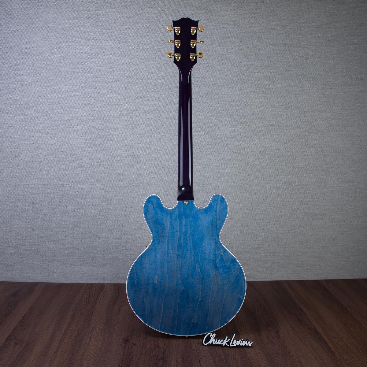 Gibson Custom Shop 59' ES-335 Slim Neck Semi-Hollowbody Electric Guitar - Blue Water - #A960305 - View 6 | MusicMarket