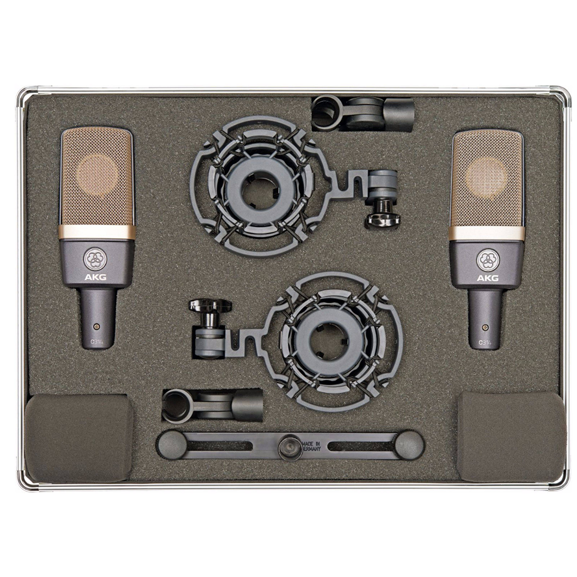 AKG C314 Matched Pair Large-Diaphragm Multipattern Condenser Microphone - View 2 | MusicMarket
