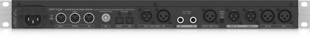 Behringer DEQ2496 Ultracurve Pro Mastering Processor - View 7 | MusicMarket
