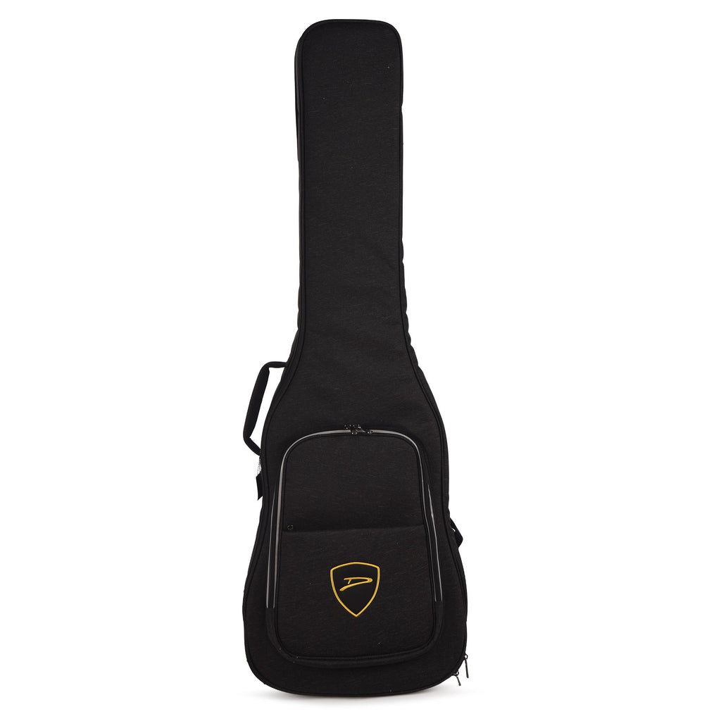 Dingwall SP1 Superbass 5-String Gloss Metallic Black w/Matte Gold Pickguard - Angle 8 | MUSICTONER