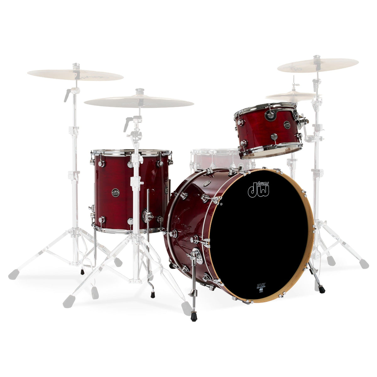 Drum Workshop Performance Series 3-Piece Shell Kit - Cherry Stain - MusicMarket