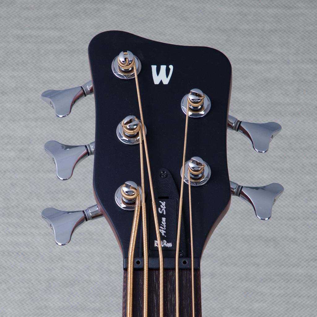 Warwick RockBass Alien Standard 5-String Acoustic Electric Bass Guitar - Natural Transparent Satin - #WAC C