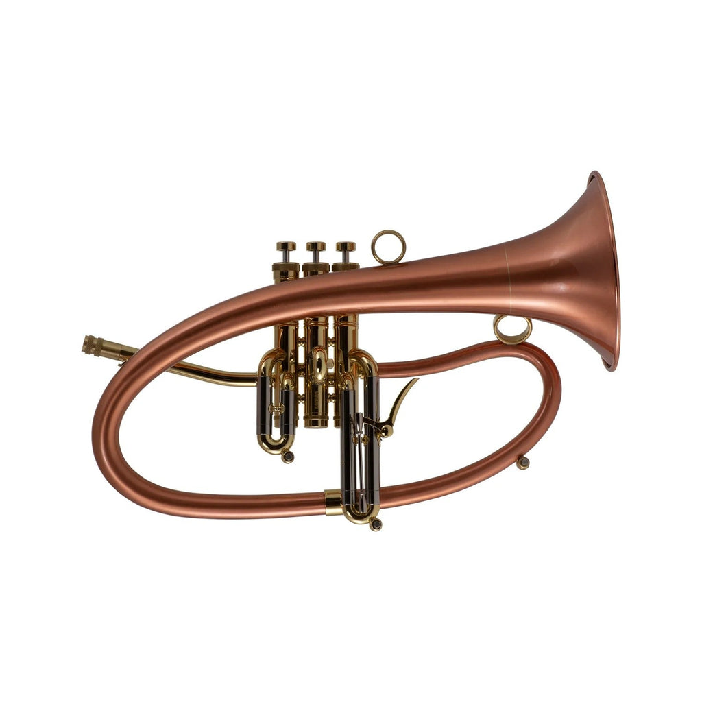 Taylor Phat Boy Bb Flugelhorn - Brushed Copper Bell, Raw Brass - Demo - MusicMarket