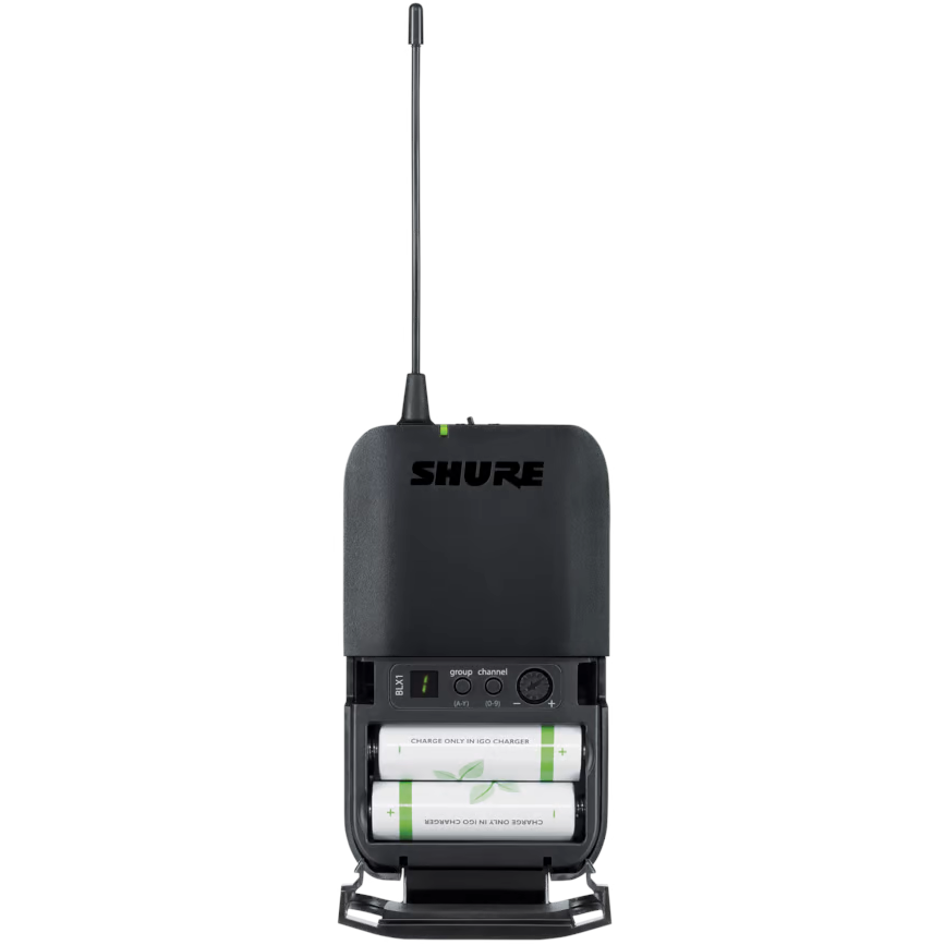 Shure BLX1288/CVL Combo Wireless PG58 and Lavalier System, H9 Band - Open Box, Mint - View 5 | MusicMarket