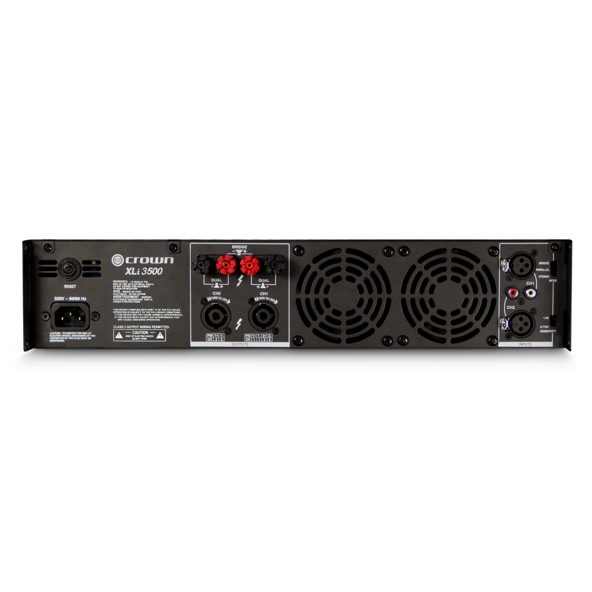 Crown XLI3500 Power Amp - Open Box, Mint - View 2 | MusicMarket