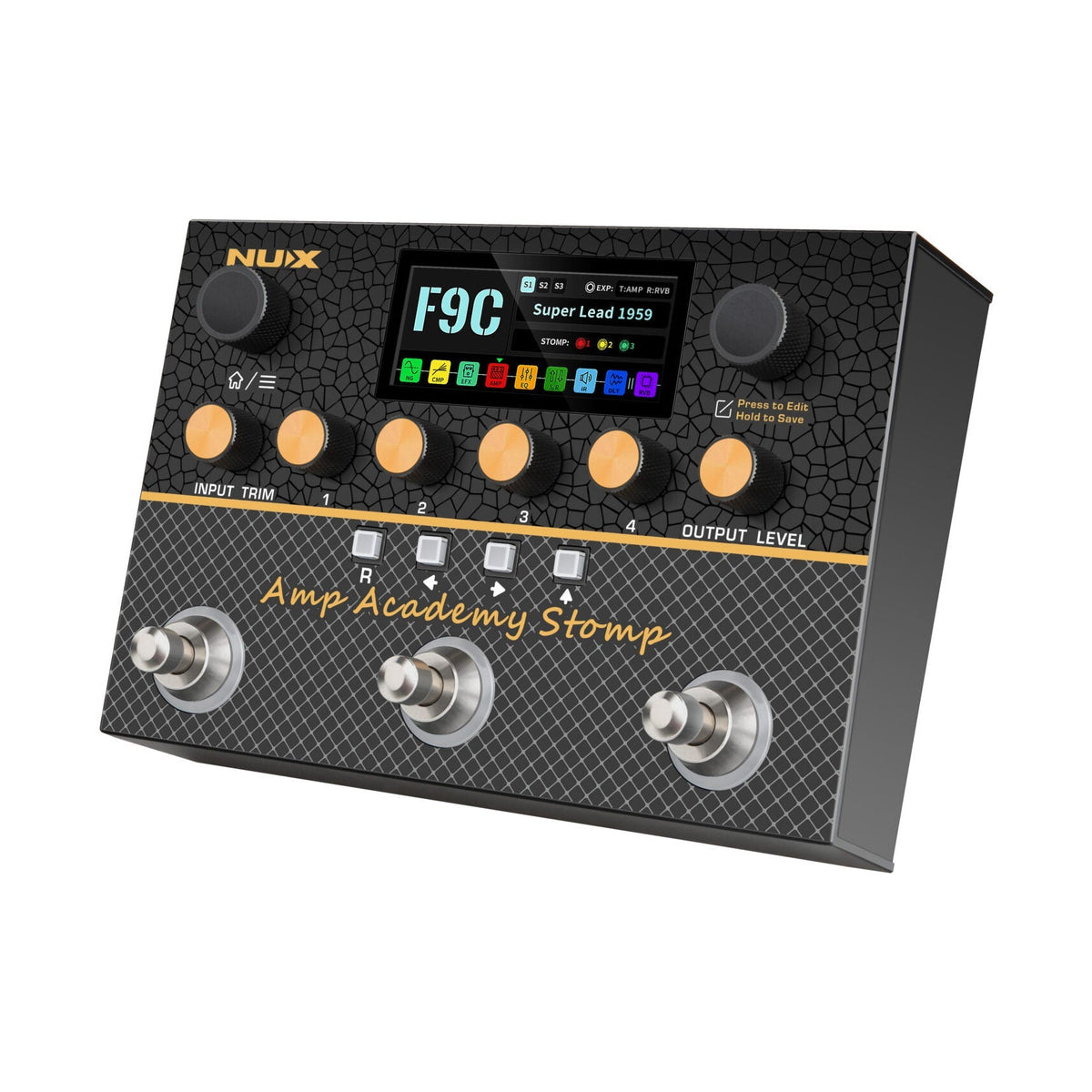 Nux Amp Acadermy Stomp Compact Guitar Amplifier Modeler - View 6 | MusicMarket