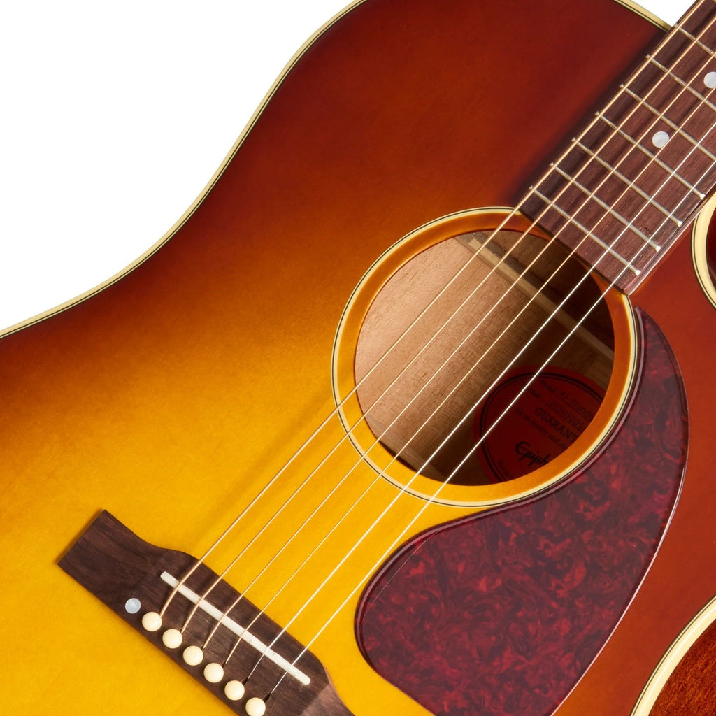 Epiphone J-45 Standard EC Acoustic Electric Guitar - Honey Burst - View 7 | MusicMarket