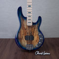 Ernie Ball Music Man Ball Family Reserve StingRay Special 4 H Electric Bass Guitar - Paua Blue Burst - #K08346 -