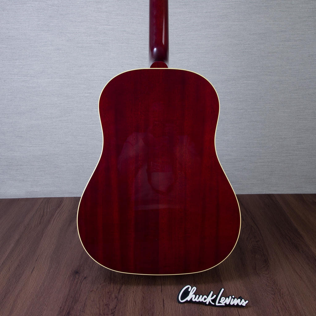 Gibson J160-E Original Mahogany/Spruce Acoustic Electric Guitar - Vintage Sunburst - #23395018 - View 5 | MusicMarket