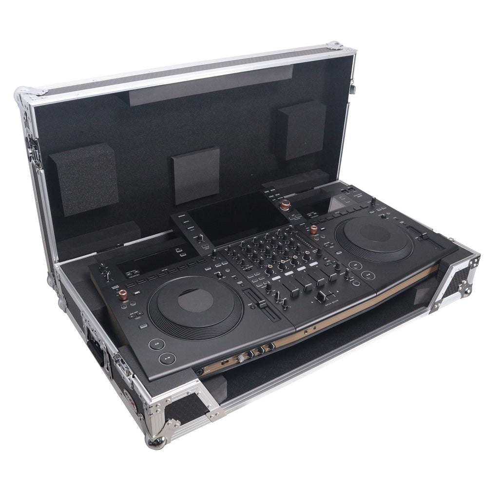ProX XS-OPUSQUADW ATA Flight Style Road Case with 1U Rack Space and Wheels - View 6 | MusicMarket