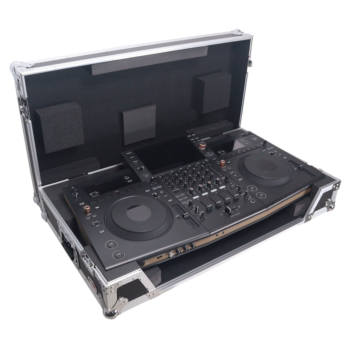 ProX XS-OPUSQUADW ATA Flight Style Road Case with 1U Rack Space and Wheels - View 6 | MusicMarket