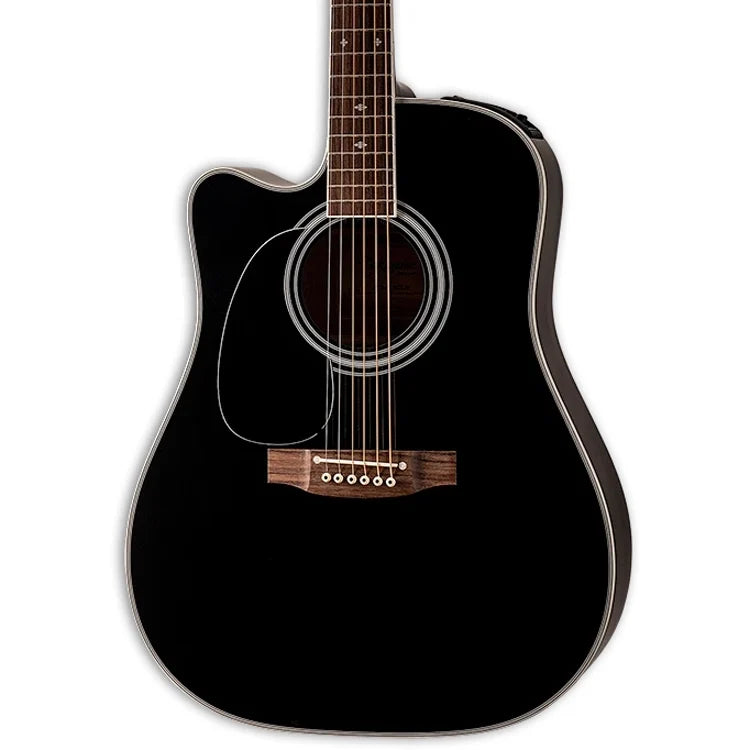 Takamine Legacy EF341SC Left Handed Acoustic Electric Guitar - Gloss Black - MusicMarket