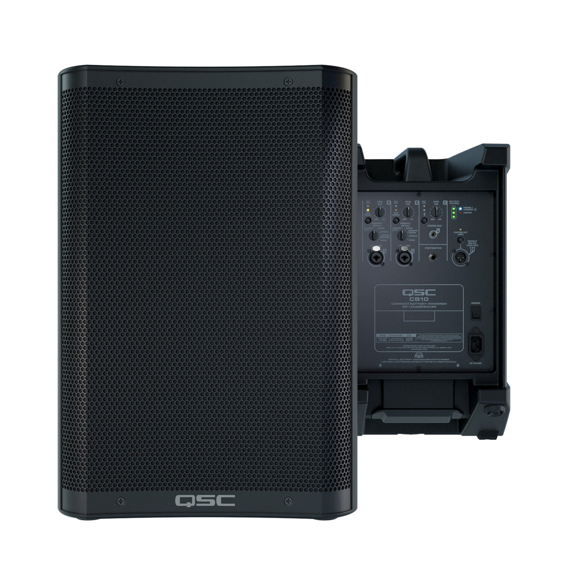 QSC CB10 10-Inch Battery Powered Loudspeaker - Open Box, Mint - View 14 | MusicMarket