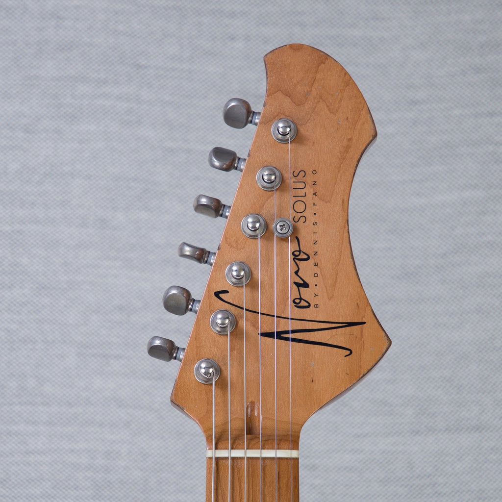 Novo Guitars Solus F2 Electric Guitar - FOF Shell Pink over Sonic Blue - #26047 - View 3 | MusicMarket