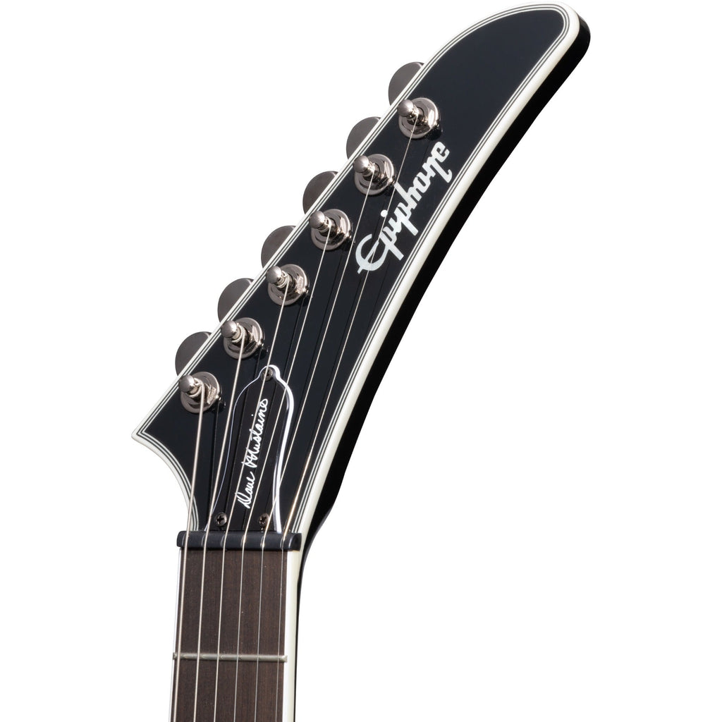Epiphone Dave Mustaine Flying V Custom Electric Guitar - Black Metallic - View 4 | MusicMarket