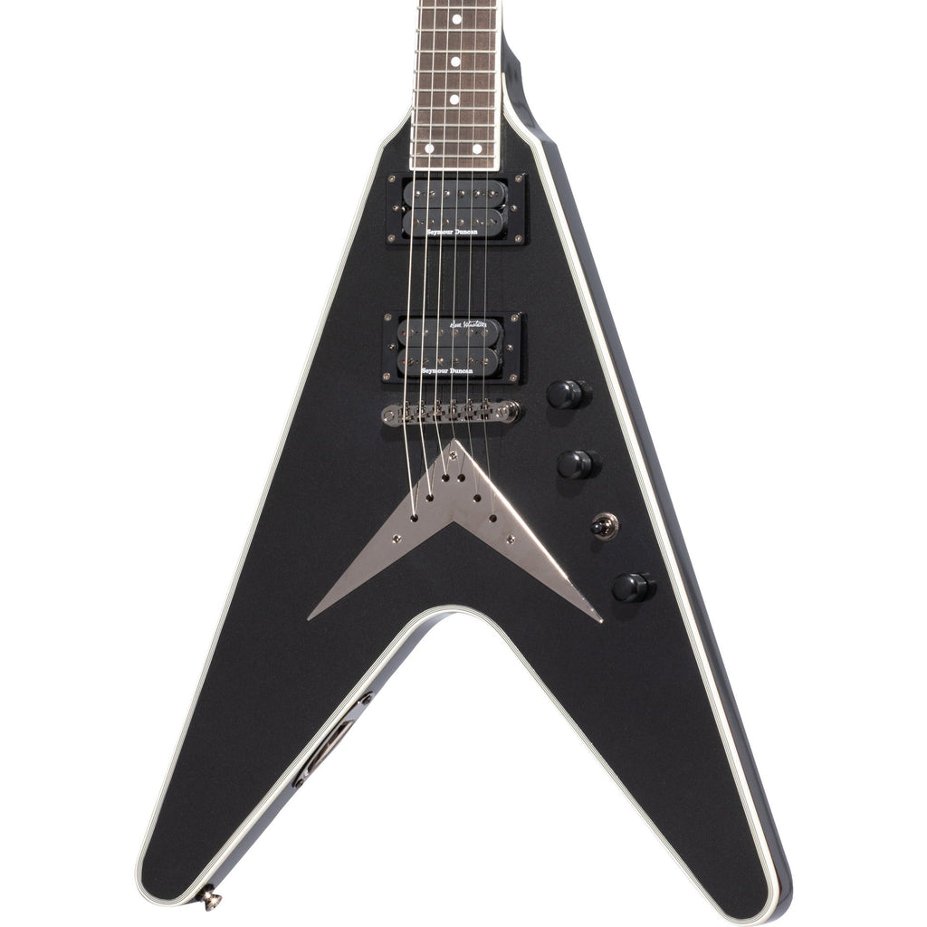Epiphone Dave Mustaine Flying V Custom Electric Guitar - Black Metallic - MusicMarket