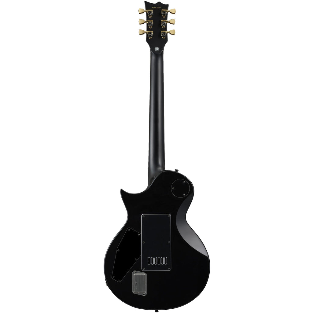 ESP E-II Eclipse Full Thickness Evertune Electric Guitar, Black w/ Case - View 3 | MusicMarket