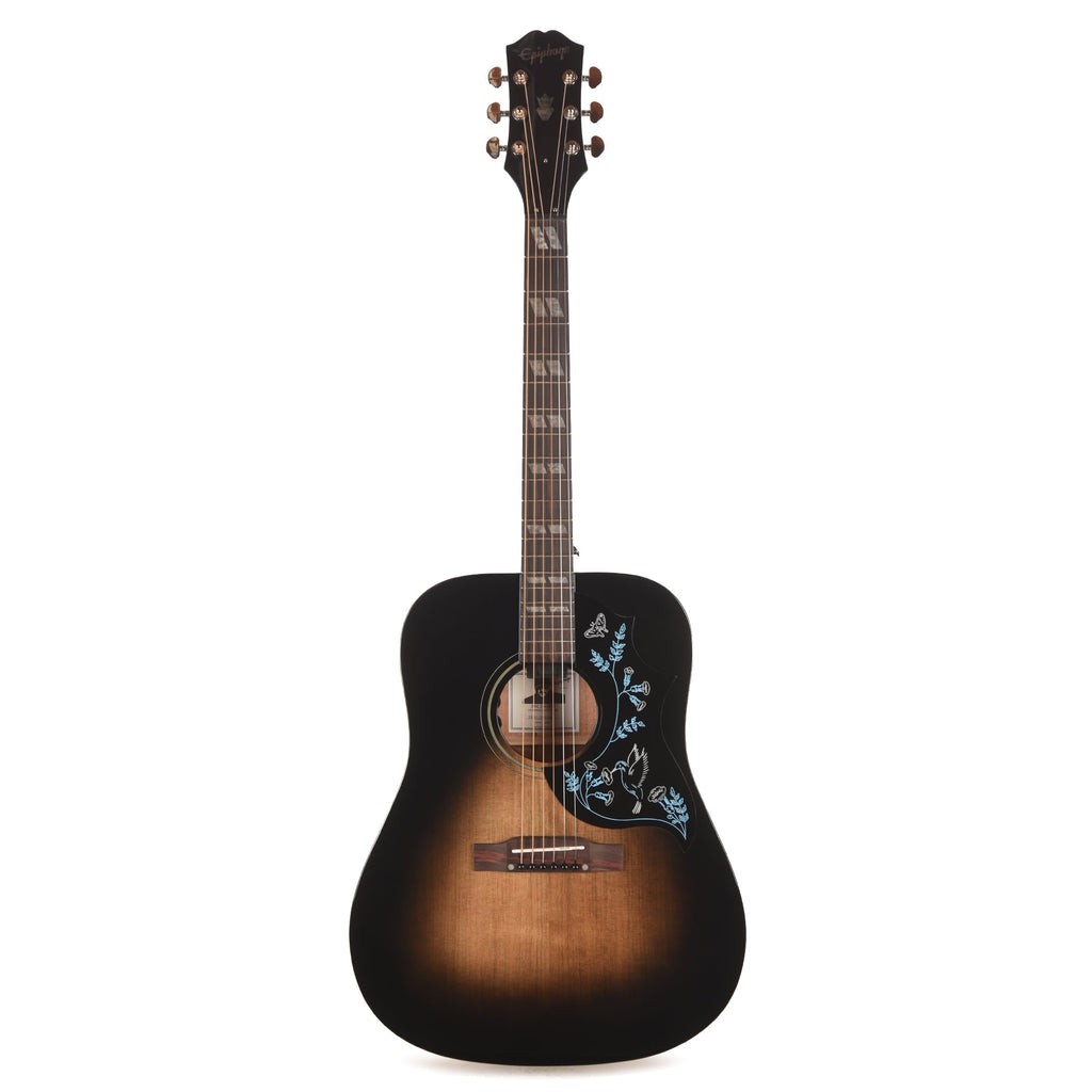 Epiphone Artist Eric Church Hummingbird Dark Studio Cobra Burst - Angle 4 | MUSICTONER