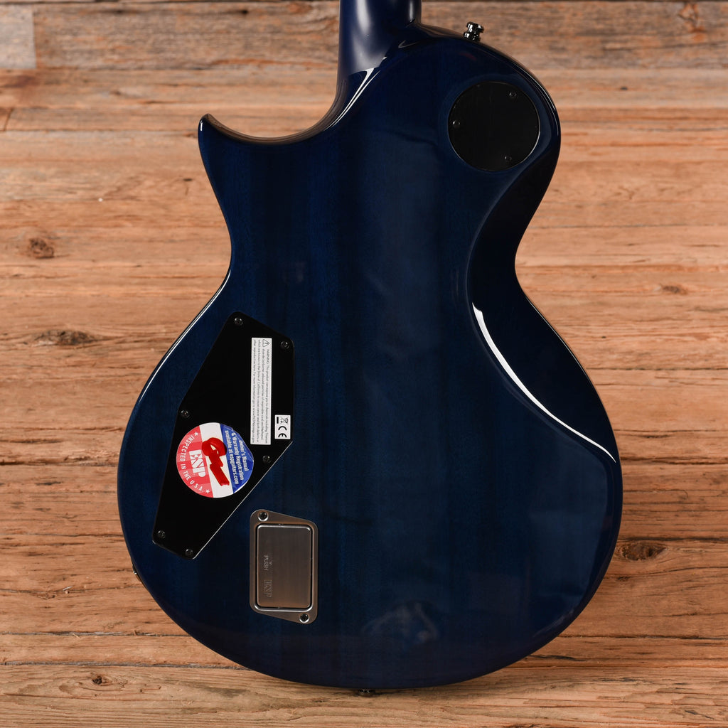 ESP E-II Eclipse Blue Natural Fade 2019 - Angle 3 | MUSICTONER