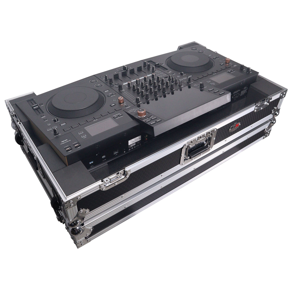 ProX XS-OPUSQUADW ATA Flight Style Road Case with 1U Rack Space and Wheels - View 3 | MusicMarket
