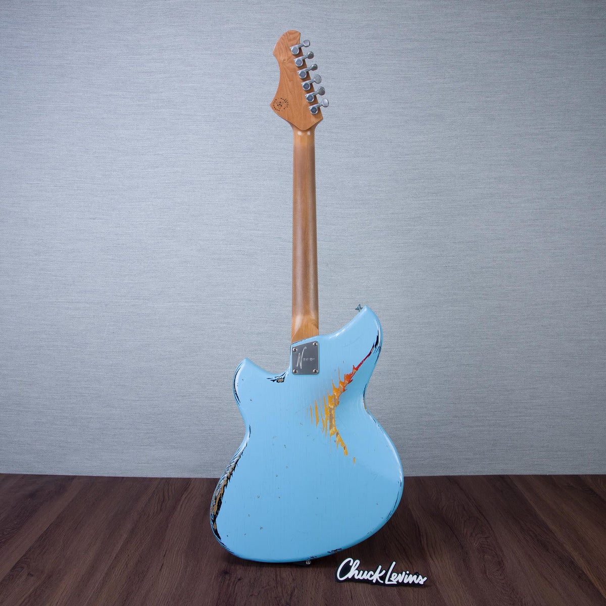 Novo Guitars Dealer Limited Edition Serus J Electric Guitar - FOF Daphne Blue over '64 3TB - #26685 - View 6 |