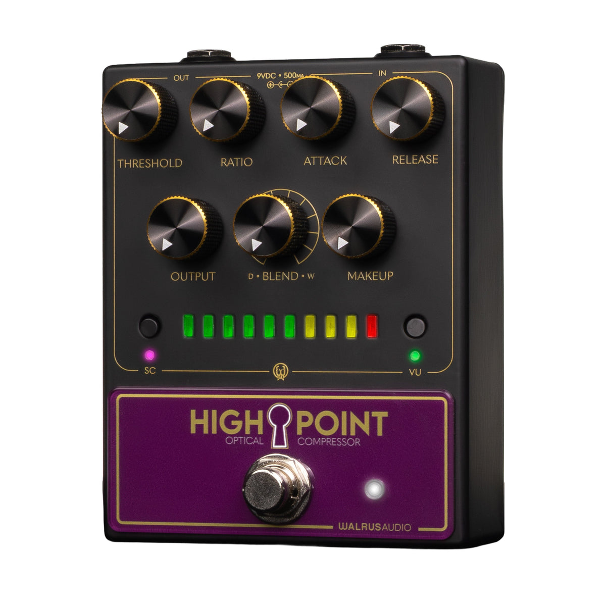 Walrus Audio Highpoint Optical Compressor Effects Pedal - View 3 | MusicMarket